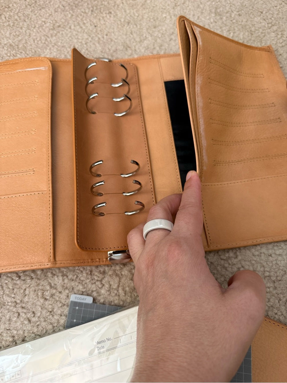 Moterm Luxe Rings Planner - A5 (Vegetable Tanned Leather) - Picture 8 of 14
